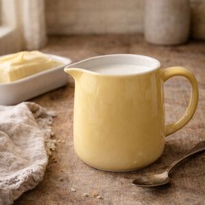 Arabia Finland Kaj Franck Kilta Yellow Creamer Pitcher‎